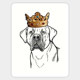 Boerboel Dog King Queen Wearing Crown Sticker